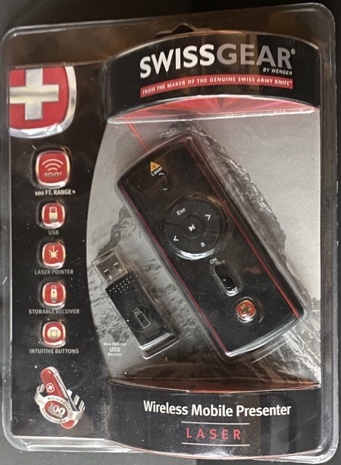 SwissGear Wireless Multimedia Mobile Presenter w: Laser Pointer USB Receiver NIP