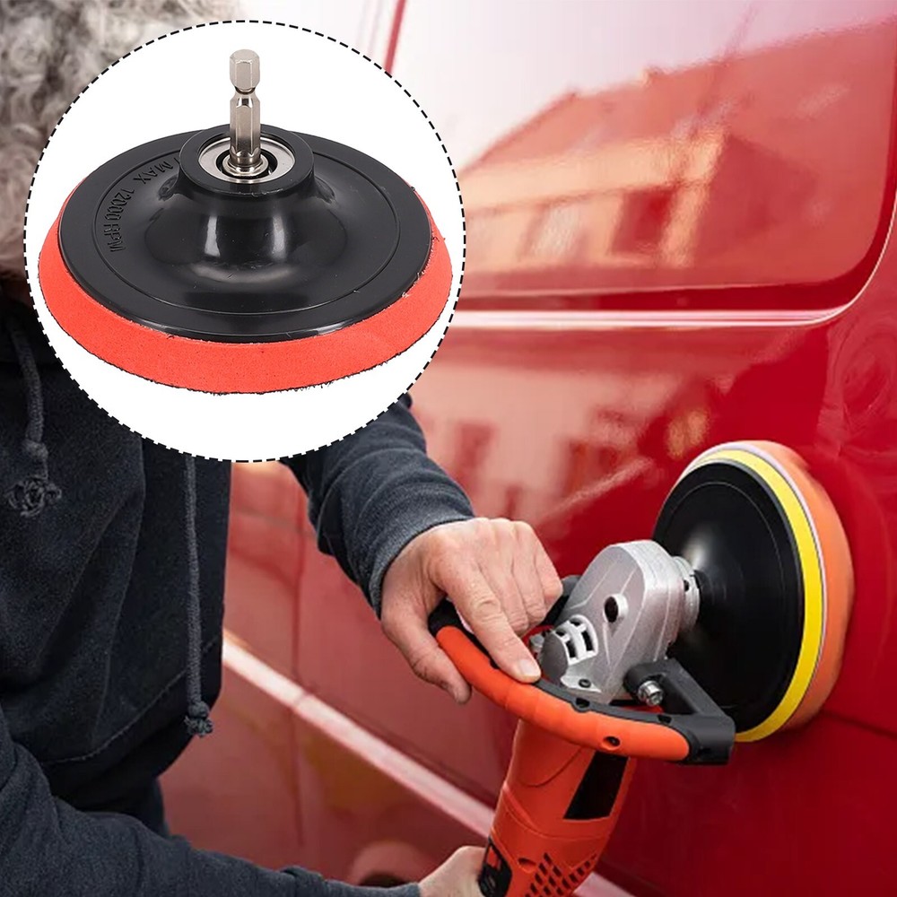 4 Inch 100mm Hook And Loop Buffing Pad Rotary Backing Pad With M10 Drill-Adapter