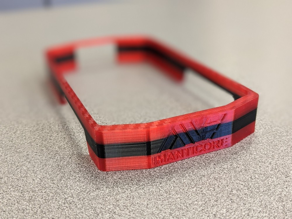 Minelab Manticore Two Tone Red/Black Rubber Protective Control Unit Cover. 