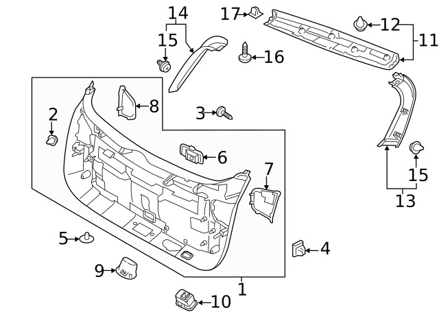 Genuine Kia Pull Handle 81792-D9000
