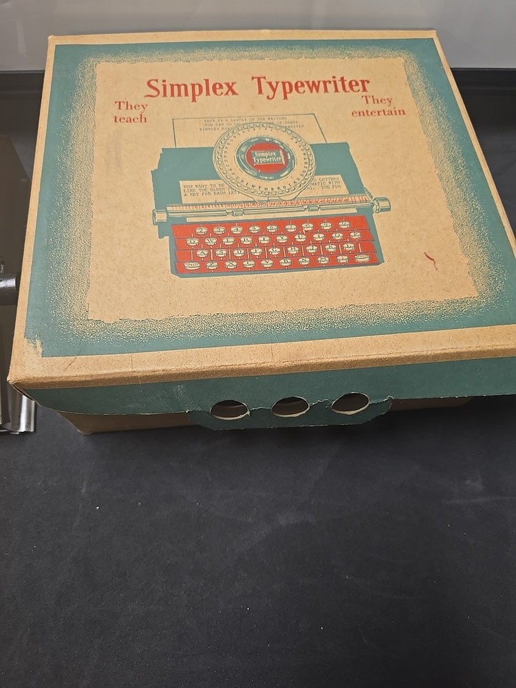 Rare 1902 Simplex Typewriter Number 200 with original box