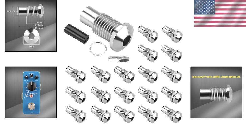 20Pack 5MM Copper Chrome LED Holders - Waterproof Bezel for Secure Mounting