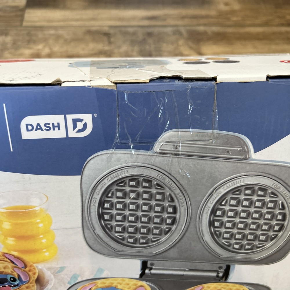 Disney Dash Stitch MultiMaker Double Waffle Maker System Stitch New
