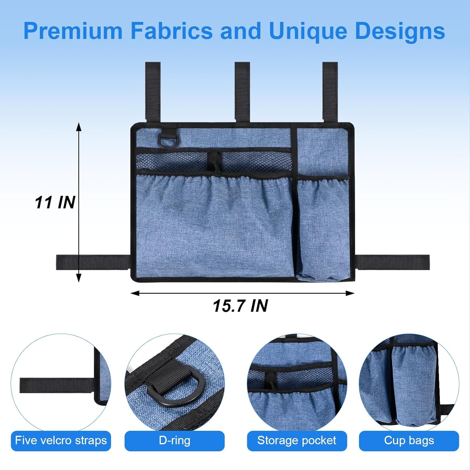 Universal Walker Bag w/ Cup Holder - Water Resistant Storage for Seniors