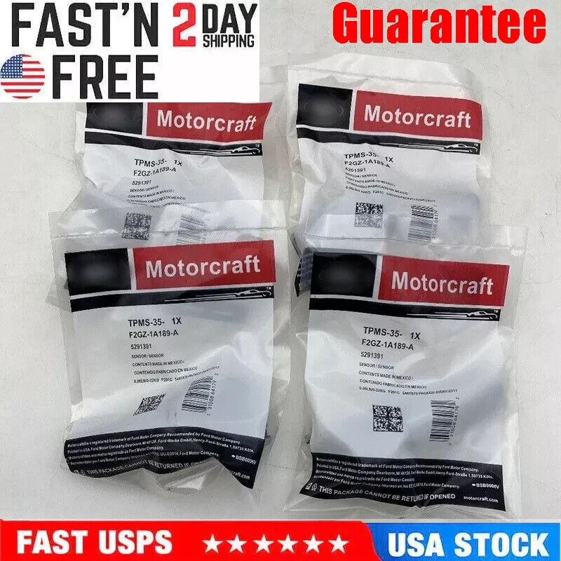 4X TPMS 35 OEM F2GZ1A189AB Tire Pressure Sensor For Ford F150 Explorer Mustang