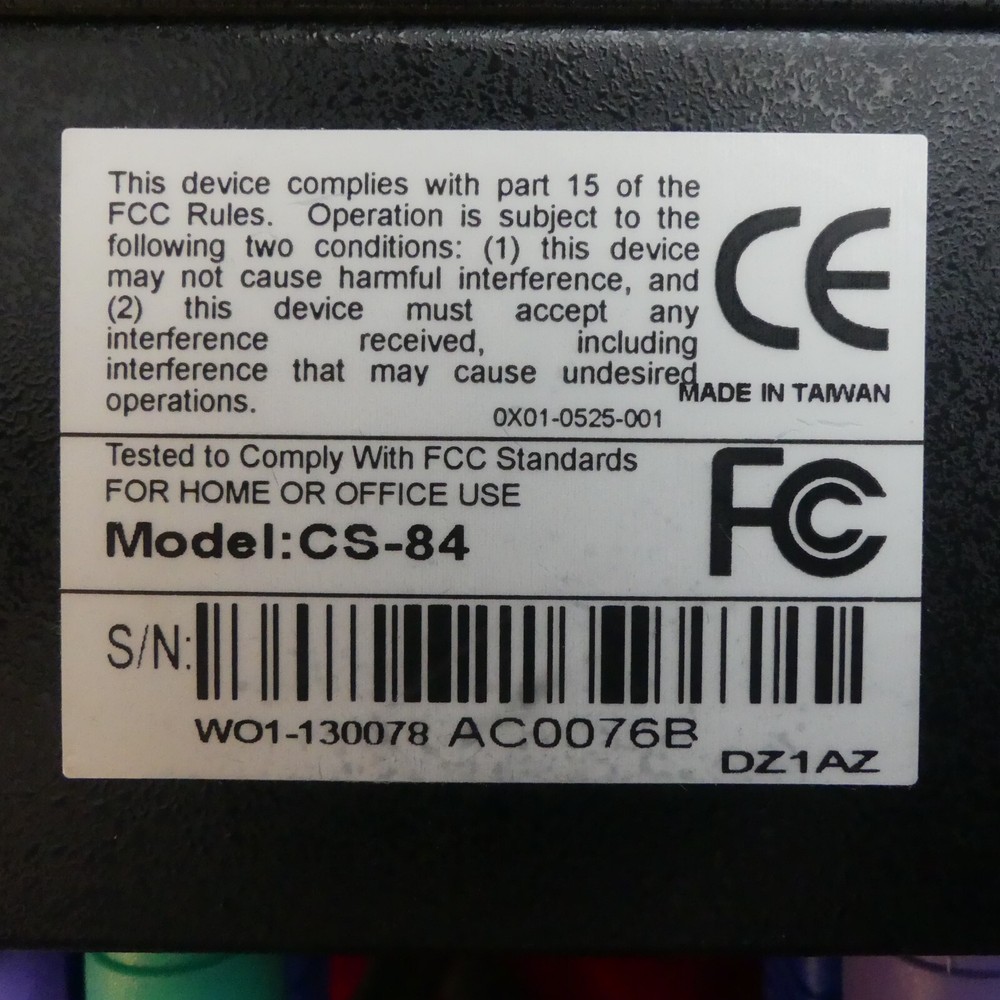 Tripp-Lite CS-84 KVM Switch 4 Port With 3 Cable Sets