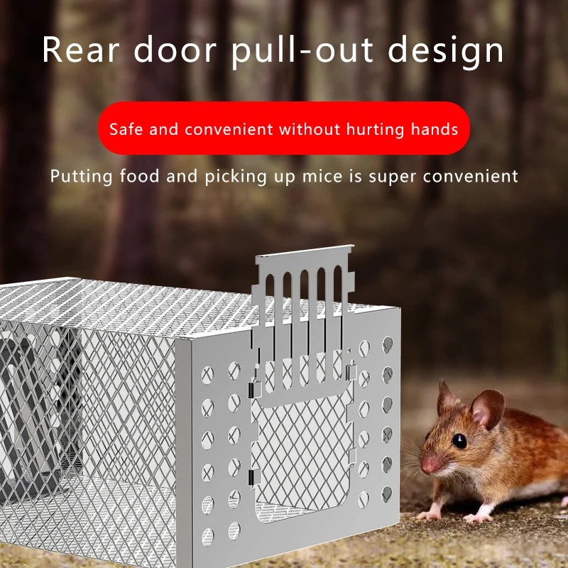 Automatic Mousetrap Reusable Continuous Catch Rat Trap Home Garden