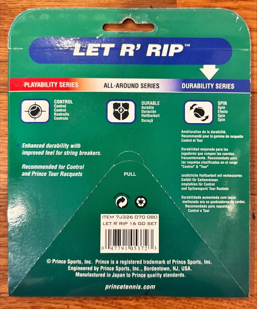 Prince Let R' Rip Tennis String