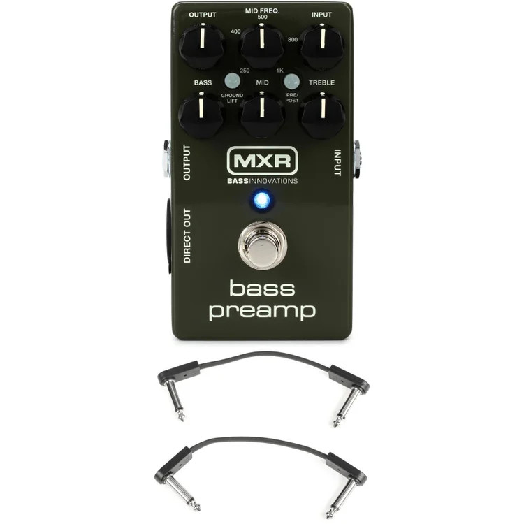 MXR M81 Bass Preamp with EBS Patch Cables