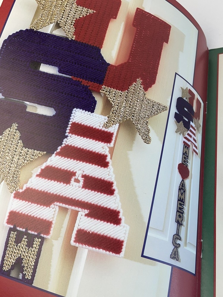 PLASTIC CANVAS Pattern Leaflet Booklet Leisure Arts Easter Wall Decor Holidays