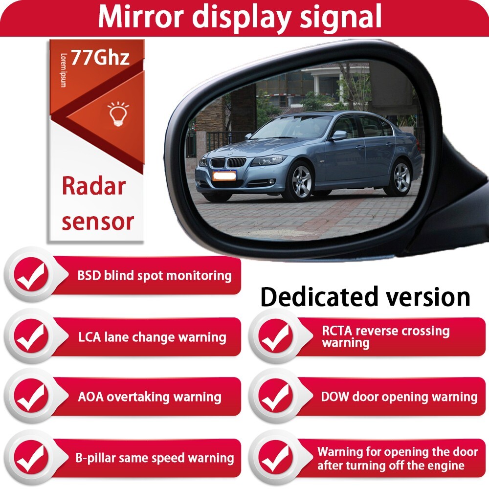 Blind Spot Detection Lane Change Warning BSD for BMW 3 Series M3 E90 E91 E92 E93