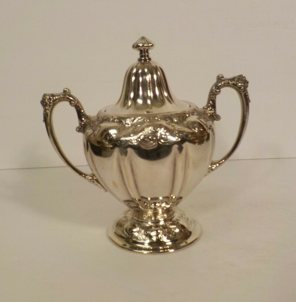 19th C. 4-Pc. Forbes Silver Plate Embossed Tea/Coffee Service