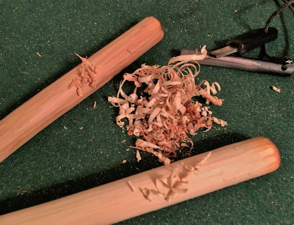 Bow Drill Spindle - Cedar, Primitive Friction Fire Starter
