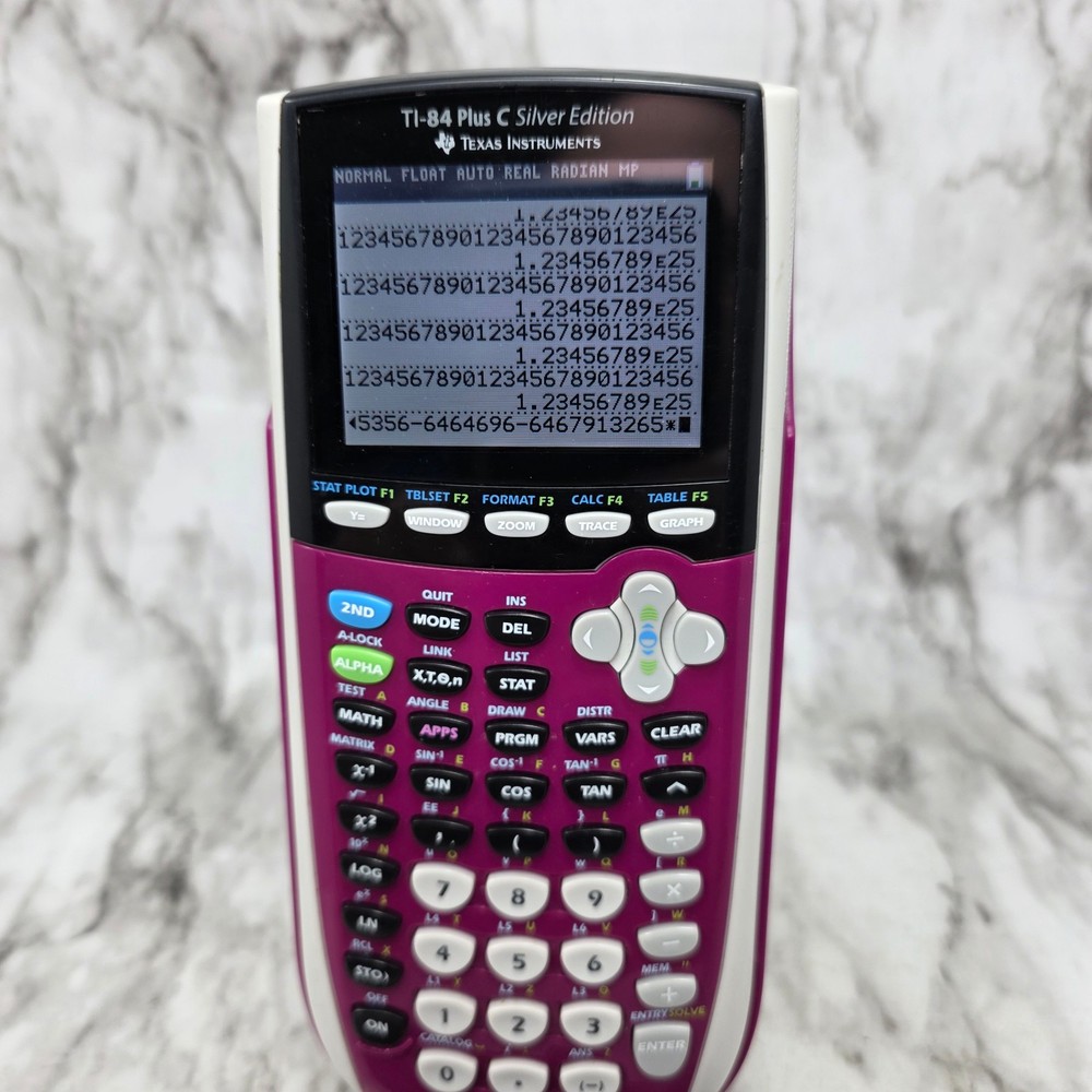 Texas Instruments TI-84 Plus C Silver Edition Graphing Calculator Pink