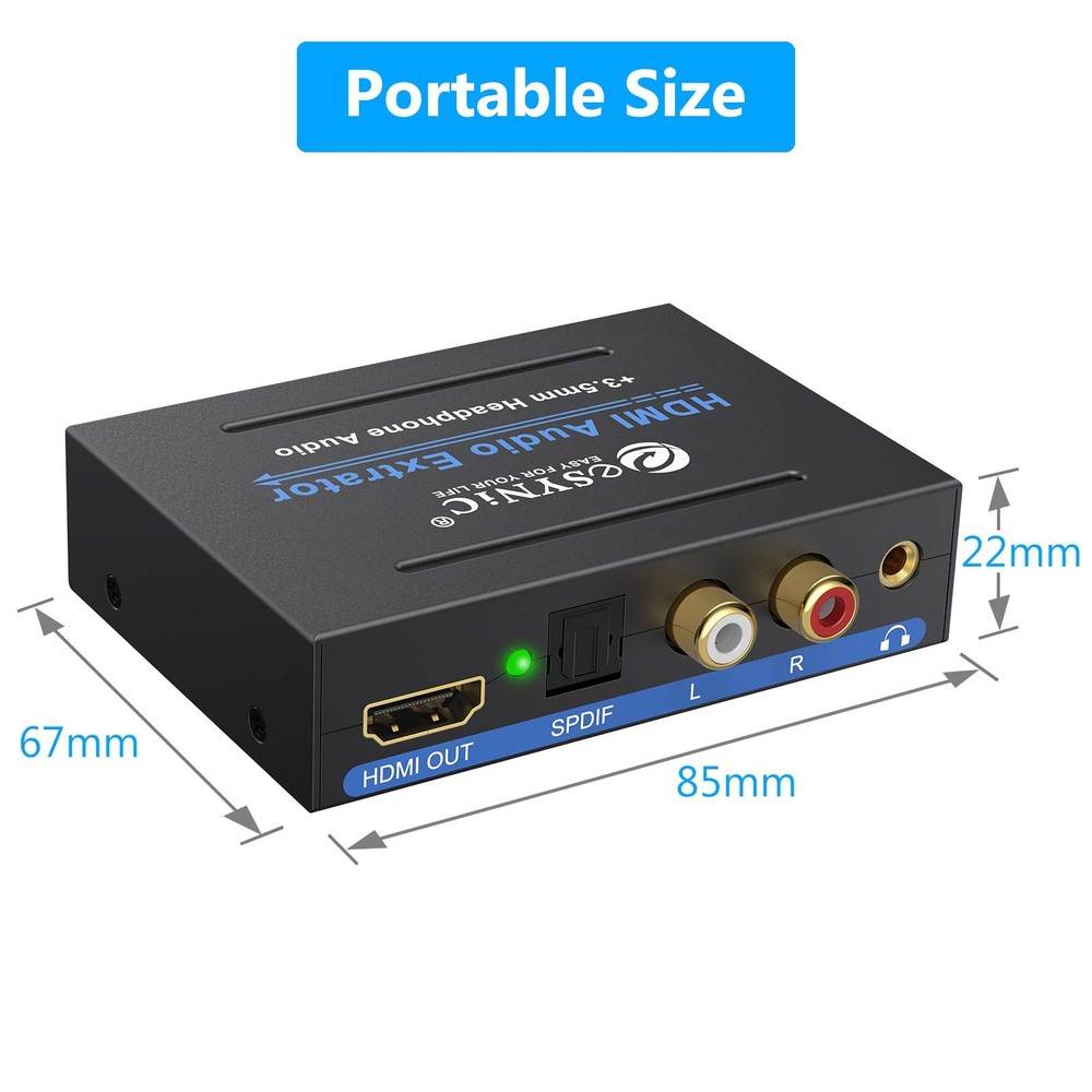 Hdmi Audio Extractor,esynic Professionalextractor 4K Hdmi Optical Adap