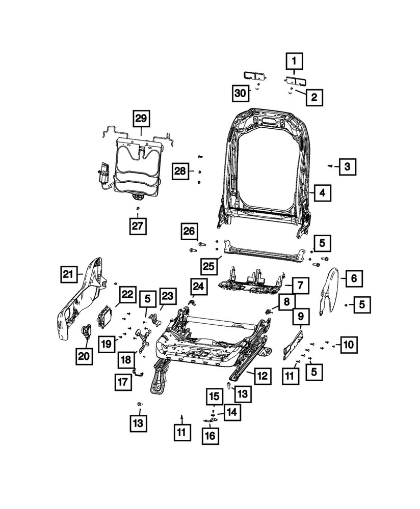 Genuine Mopar Seat Nut 68426849AA