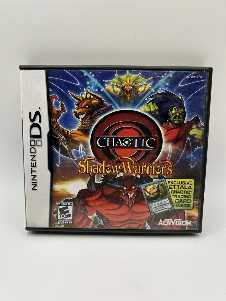 Chaotic Shadow Warriors Nintendo DS Game Case Only Replacement Authentic