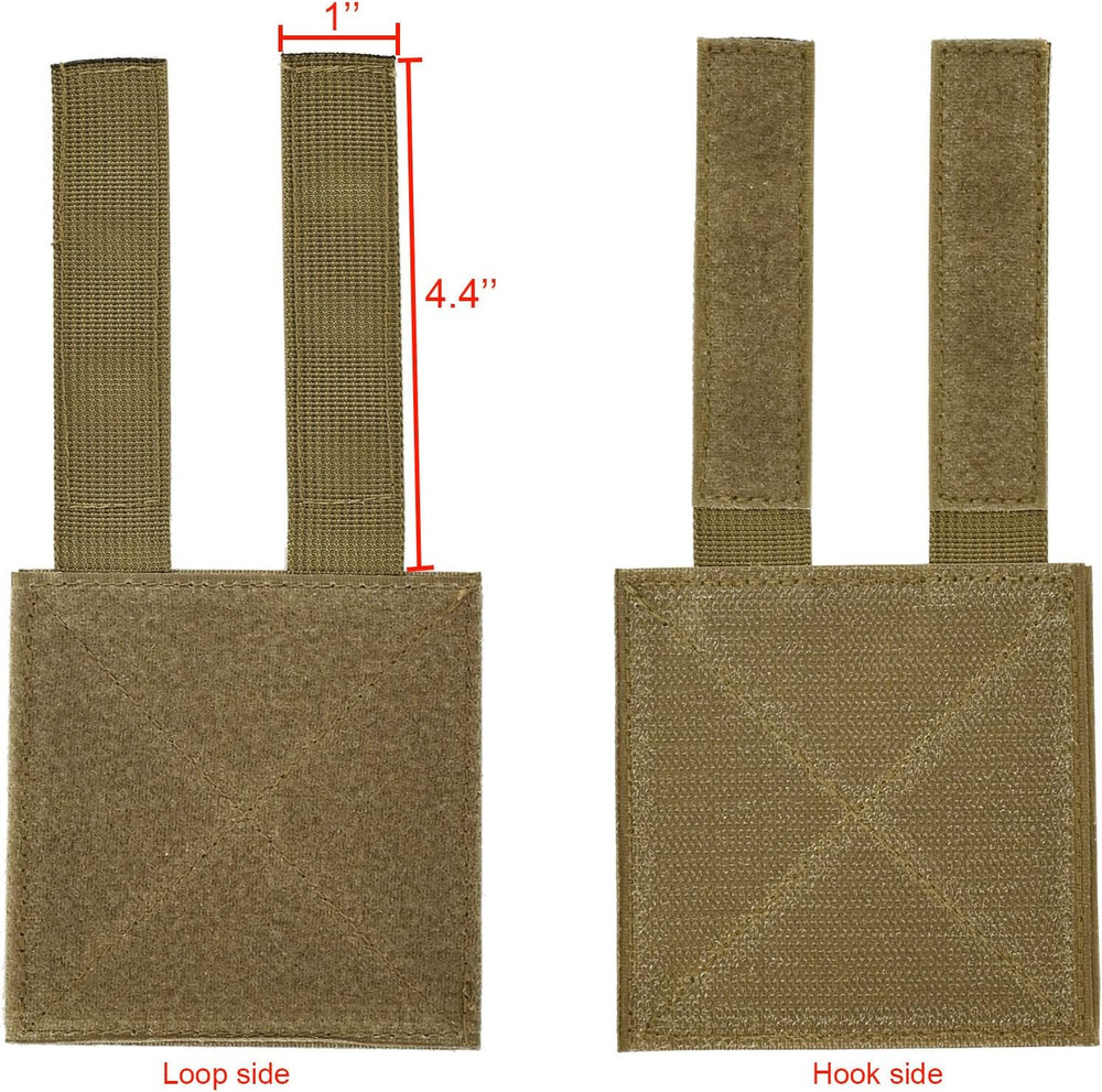Molle Patch Panel,Hook&Loop Adapter Panel for Patch Badges,Tactical Molle Hook