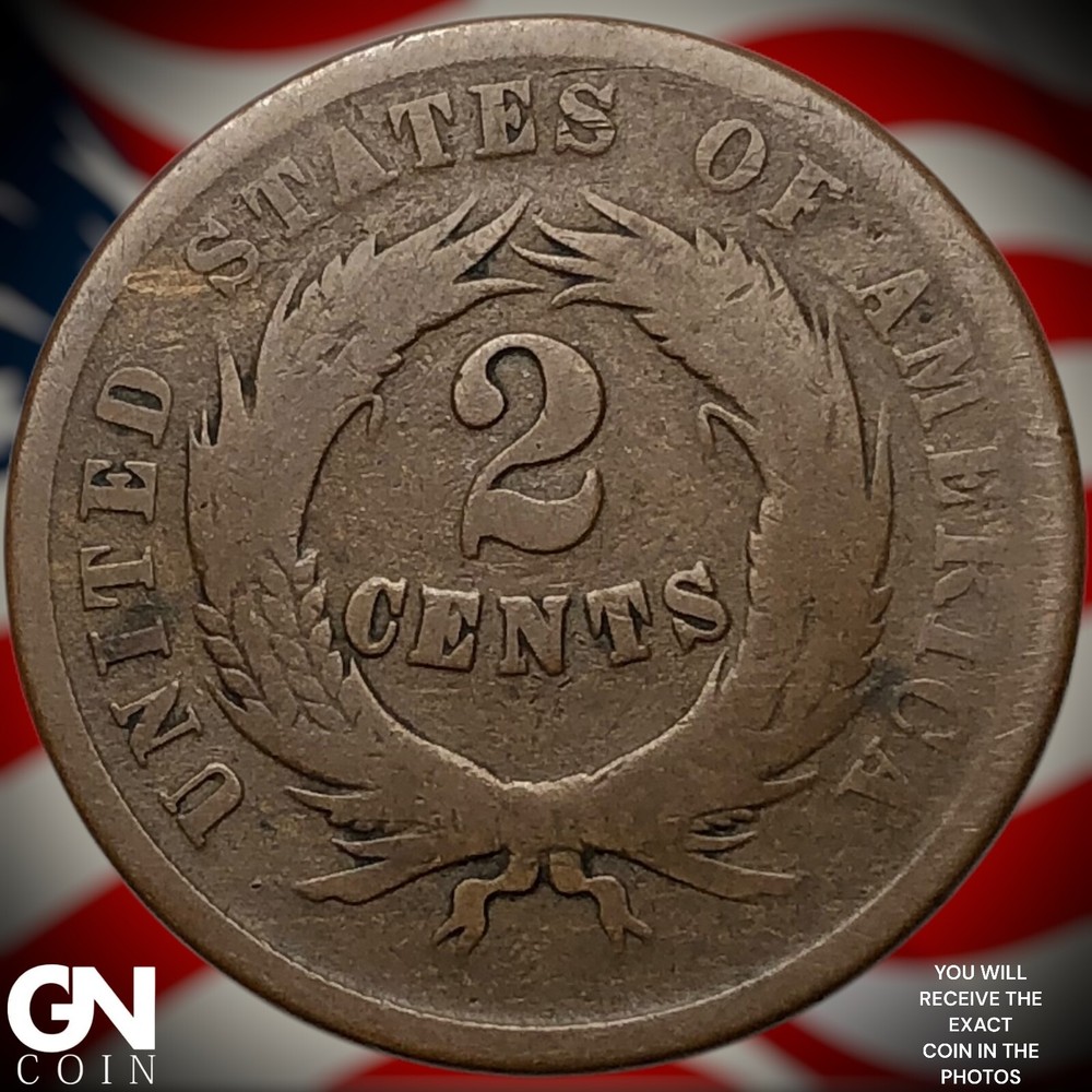 1864 2 Cent Piece Y8293