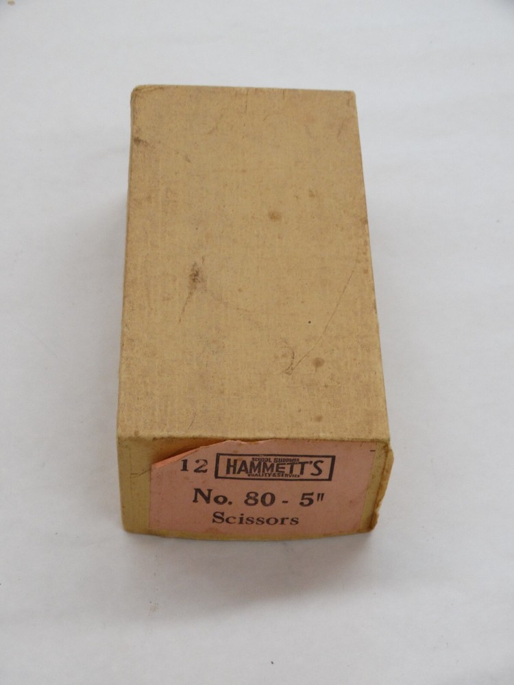 3 NOS Hammett's No. 80 Pointed End 5" Scissors