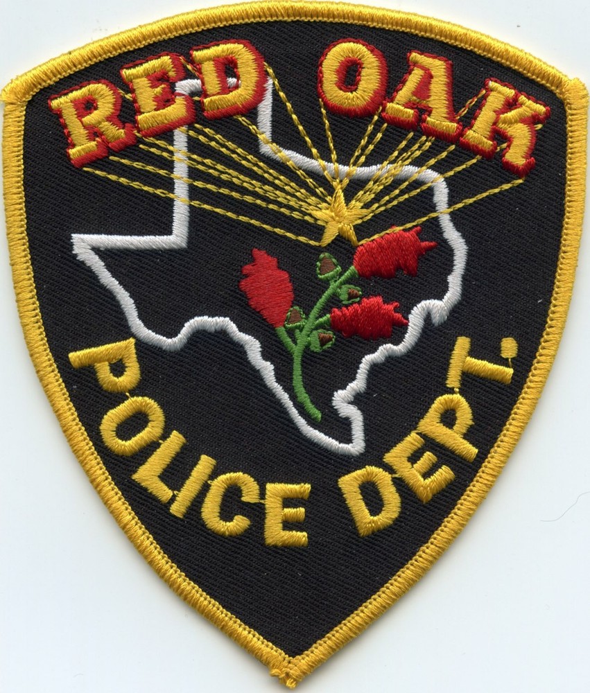 RED OAK TEXAS TX POLICE PATCH