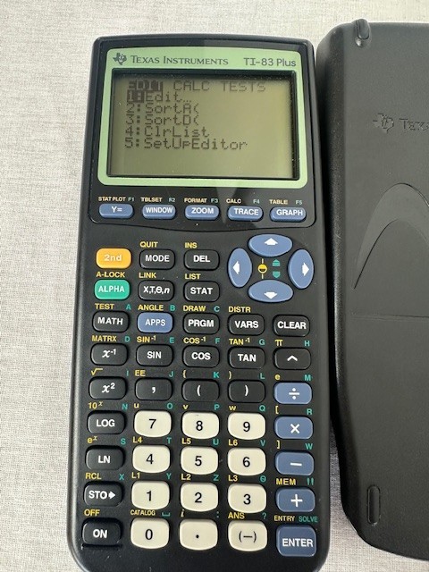 Texas Instruments TI-83 Plus Graphing Calculator With Cover Tested