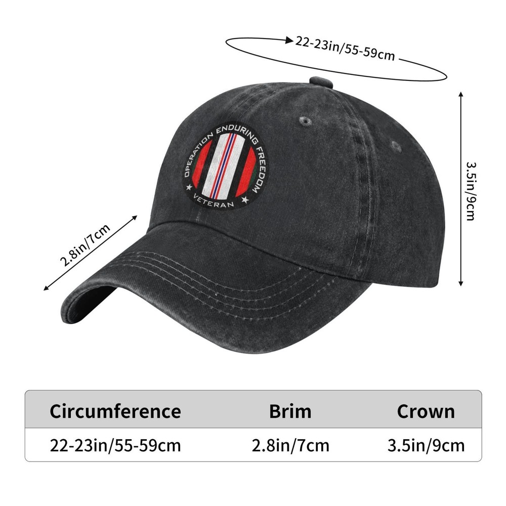 Operation Enduring Freedom Veteran Baseball cap neutral adjustable p
