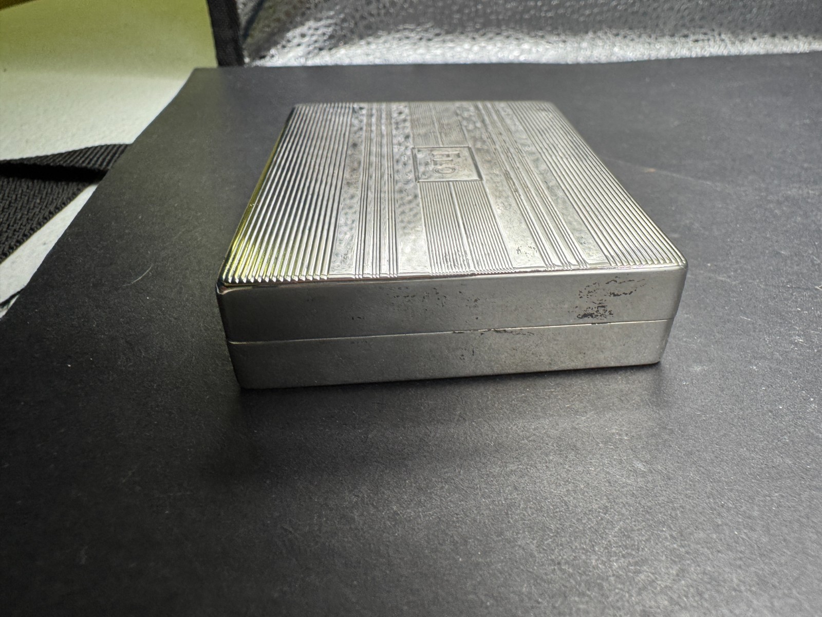 Vintage Tiffany & Co. Sterling Silver 925 Cigarette Case W/ Monogram 2.92"x2.23"