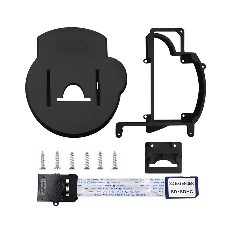 3D Printed Tray Mount w/ SD Extension Cable for Nintendo GameCube GC Loader Mod