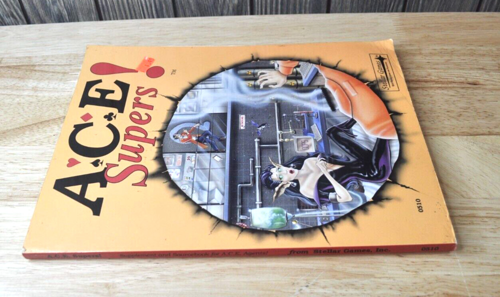 ACE Super-Agents Powers-Stellar Games Paperback Book *Pre-Owned*