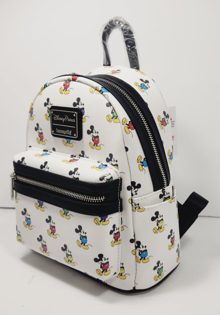 Disney Parks Loungefly Mickey Mouse All Over Mini Backpack NEW NWT FREE SHIPPING