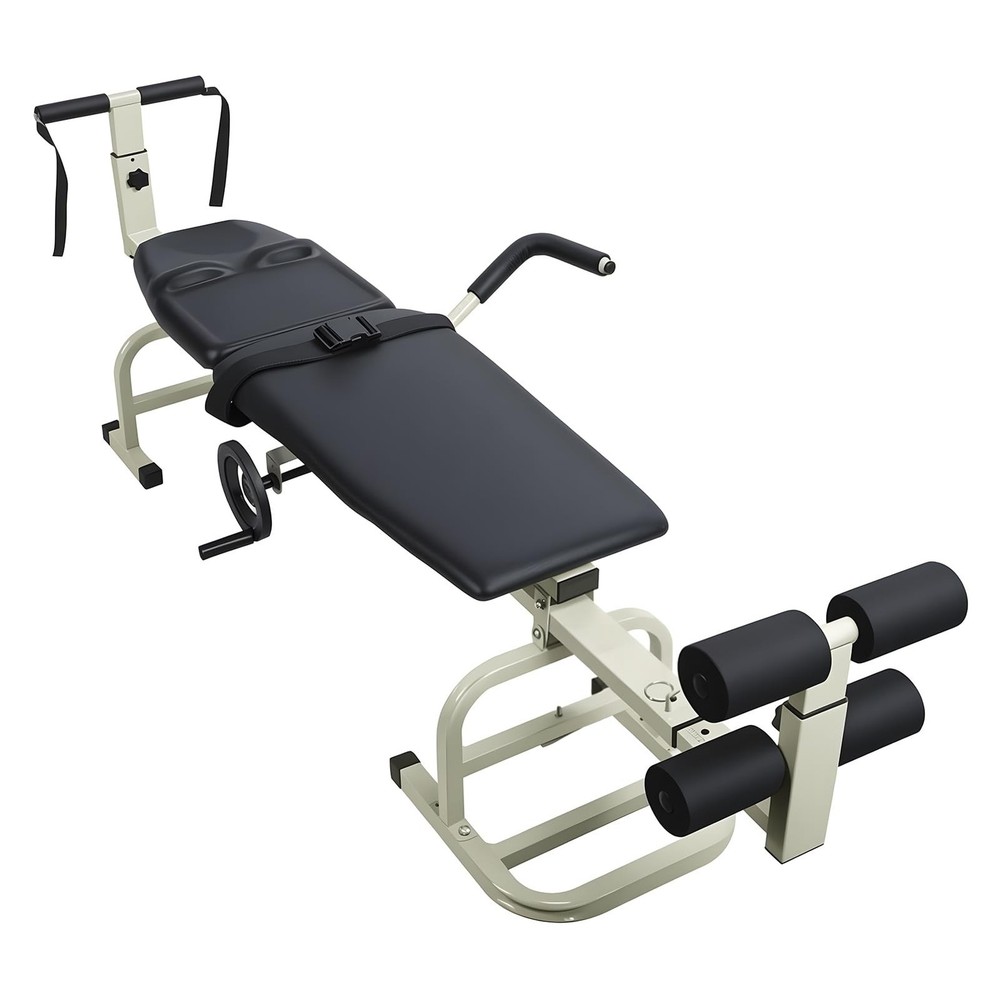 Non-Inversion Spinal Decompression Device - Cervical & Lumbar Traction Bed w/...