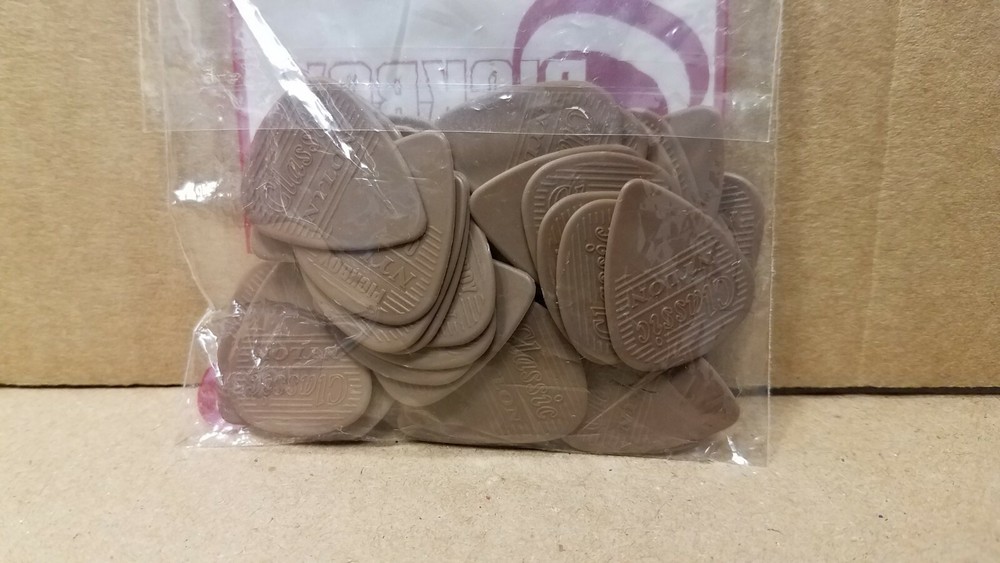 50 Pickboy 0.88mm Classic Nylon Guitar Picks