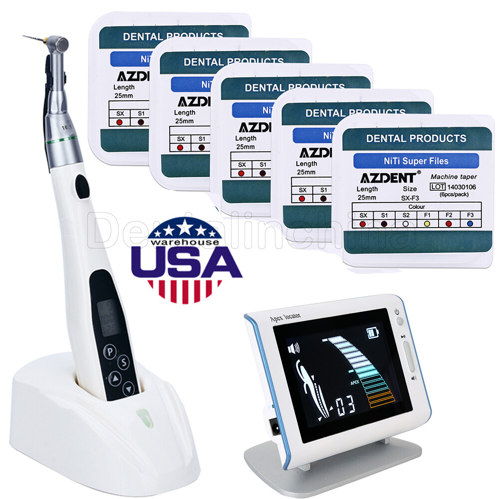 Dental Wireless Endodontic LED Endo Motor 16:1 Contra Angle / Rotary Files SX-F3