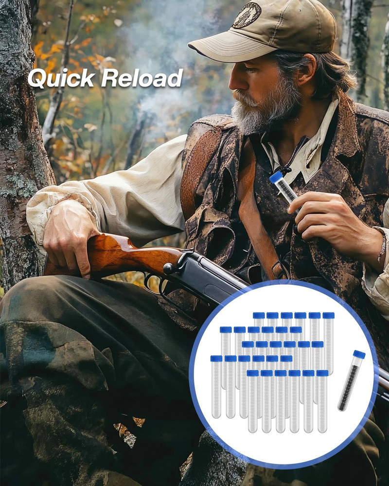 Muzzleloader Accessories Kit, Charge Tubes Black Powder Accessories for Precisio