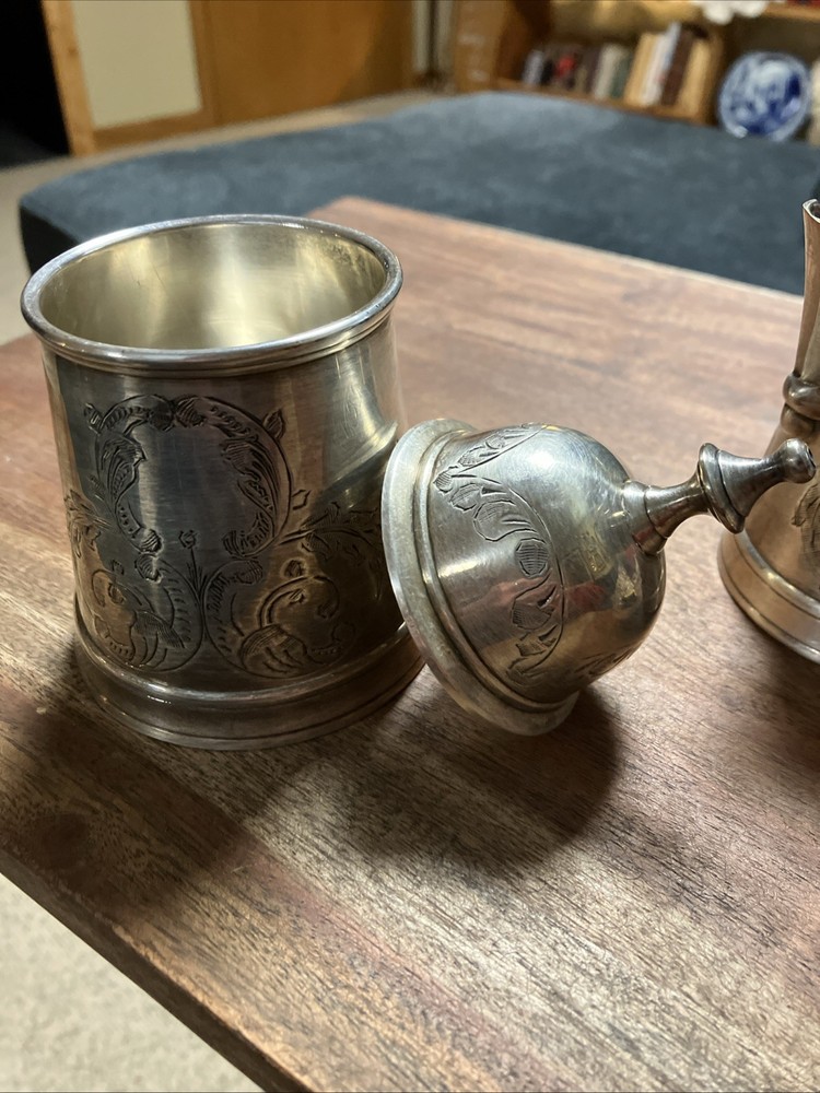 William Adams Silverplate Creamer and Sugar Set