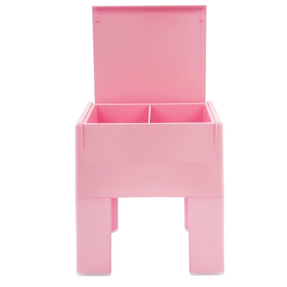 38*32*40cm Storage Stool，Multifunctional End Table，Pink Low Stool，ABS Side Table