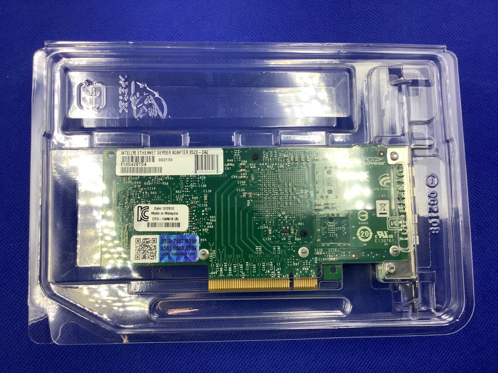 X520-DA2 Genuine Intel 10Gb 2-Port Ethernet NIC E10G42BTDAG1P5 82599 Controller