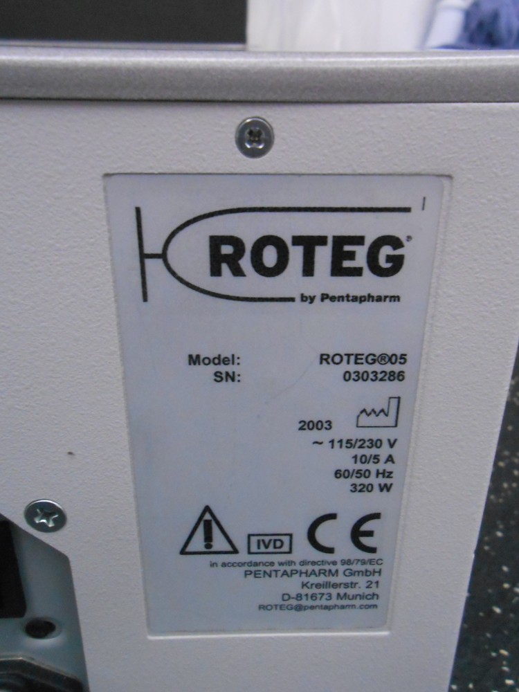 PENTAPHARM ROTEG 05 BLOOD HAEMOSTASIS ANALYZER