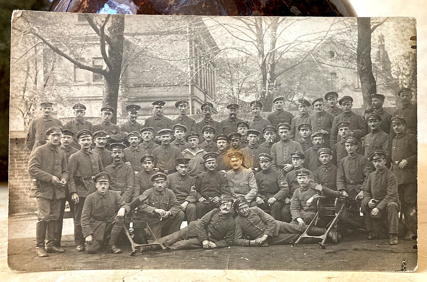 POST WWI GERMAN FREIKORPS MACHINE GUN PLATOON 1919 PHOTO POSTCARD RPPC