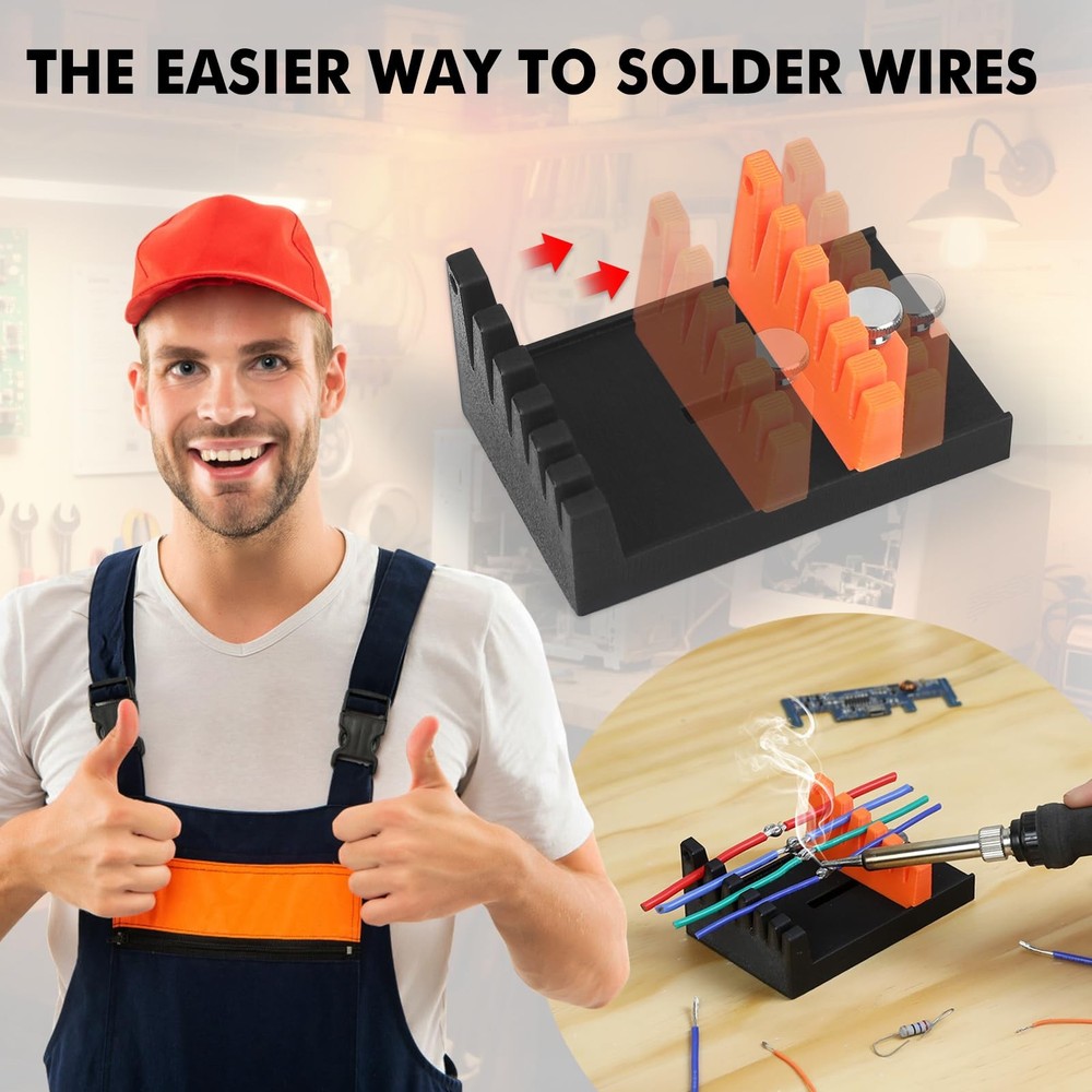 Adjustable Helping Hands Soldering - Solder Wire Holder Stand for Black
