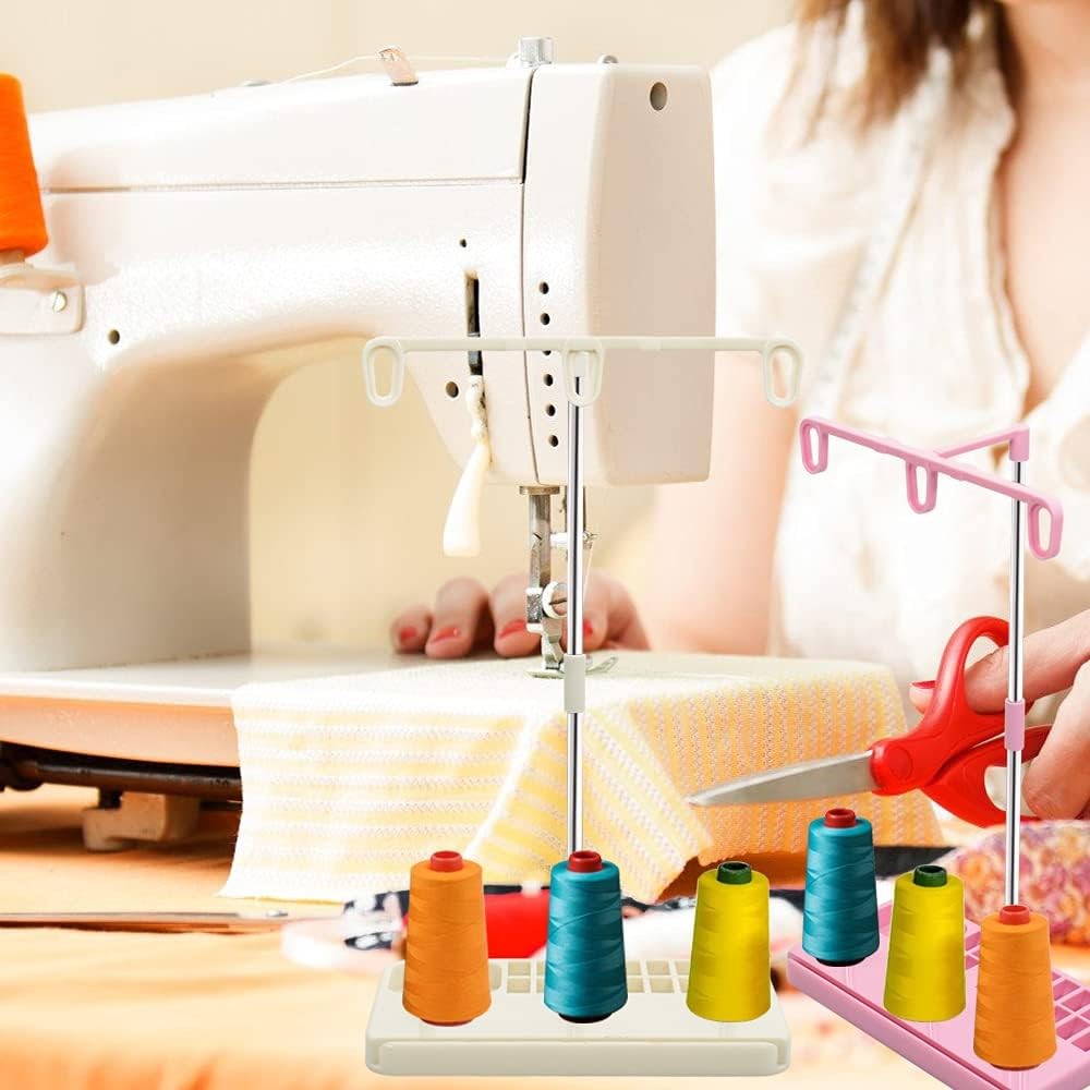 2 Pack Thread Holders, Embroidery & Sewing Machine Organizer, 3-Spool Thread ...