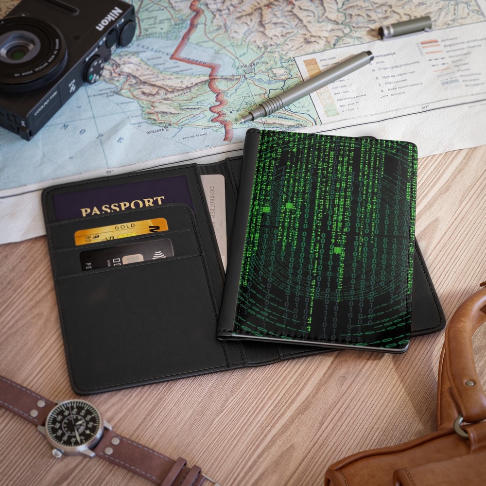 The Matrix Grid Passport Wallet