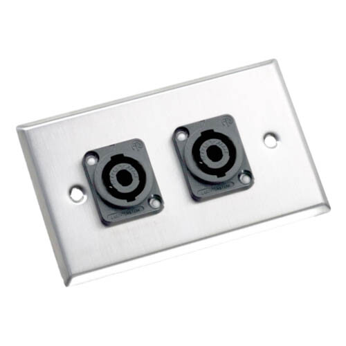 Neutrik 206L Loudspeaker Connector Wallplate Single NL4MP