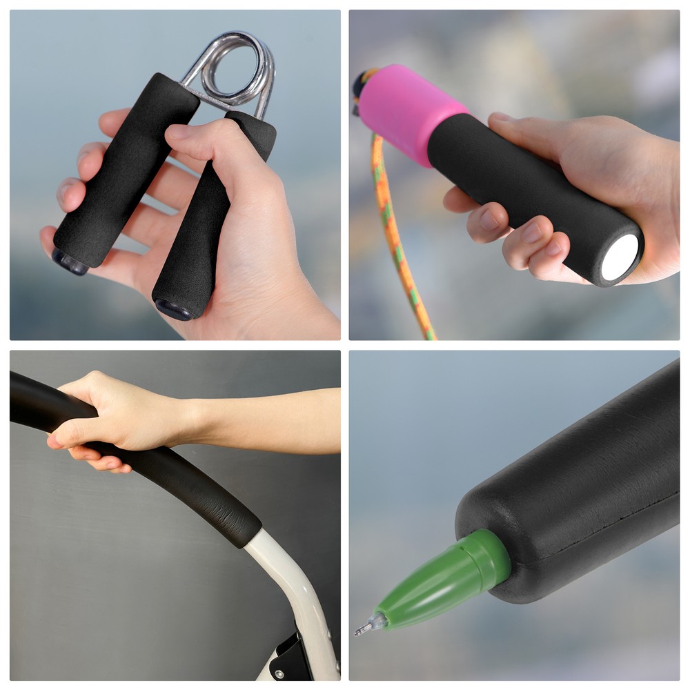 Foam Tubing for Handle Grip Support Pipe Insulation 1 Meter Black