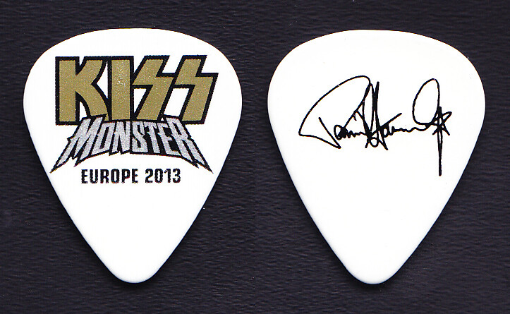 KISS Paul Stanley Signature White Guitar Pick - 2013 Monster European Tour