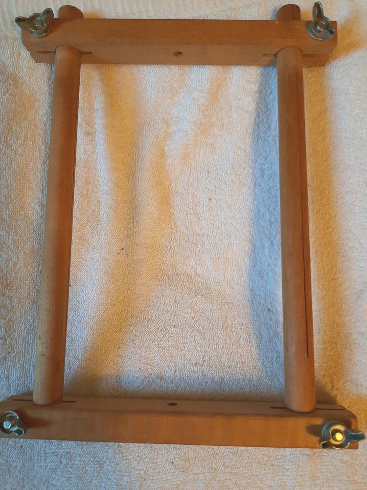 Wooden Hand Embroidery Tools Cross Stitch Scroll Frame 12" x 9" Crafts Frames