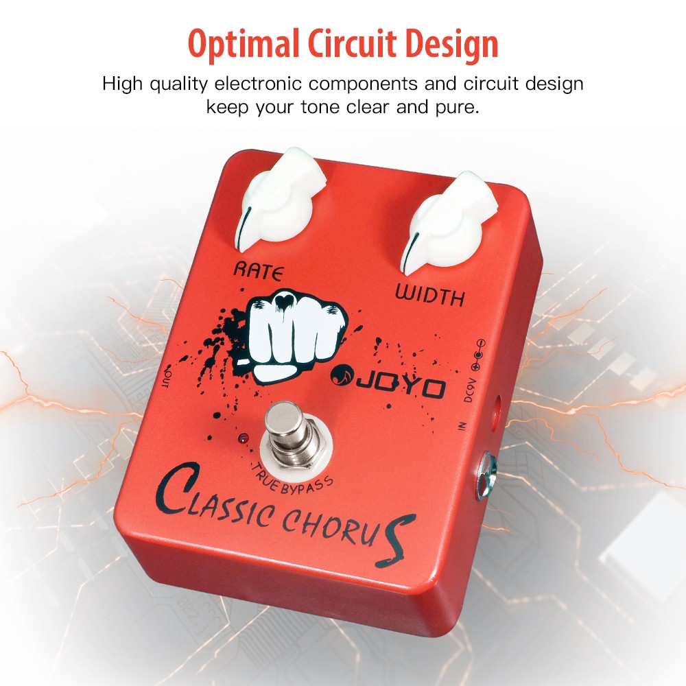 JOYO Classic Chorus Guitar Effect Pedal Mini Single Analog True Bypass (Opened)