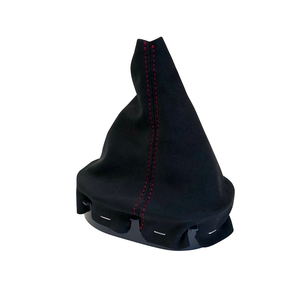 Manual Shift Boot - Black Suede W/Red Stitching for 1997-2004 C5 Corvette