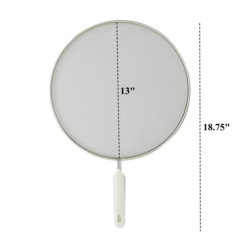 Splatter Screen for Frying Pan Stainless Steel Fine Mesh Grease Splatter Guard